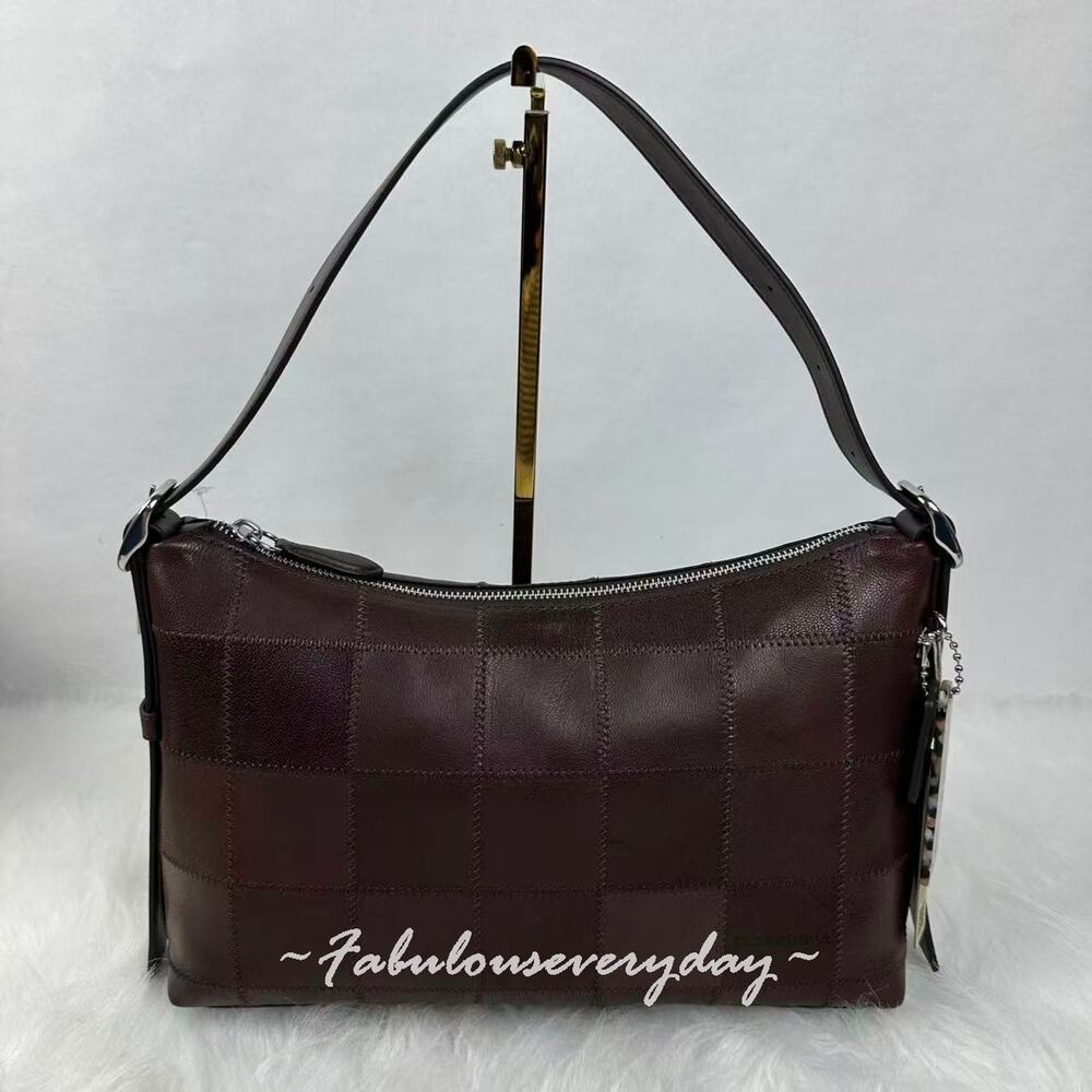 Coach Coachtopia Alter/Ego Slouchy Shoulder Bag In Leather/Sv/Maple CFT99 NWT